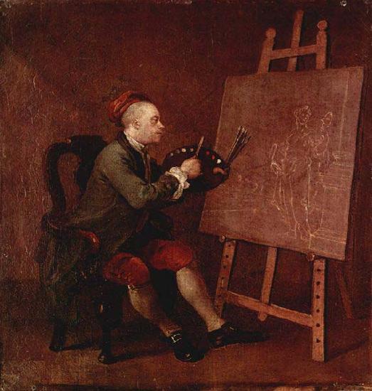 William Hogarth Hogarth Painting the Comic Muse